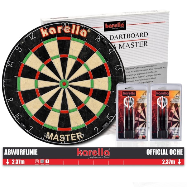 Karella Dartboard Karella Master inkl. 2 #31980