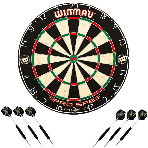 Winmau Dartboard PRO-SFB im Set inklusiv #25876