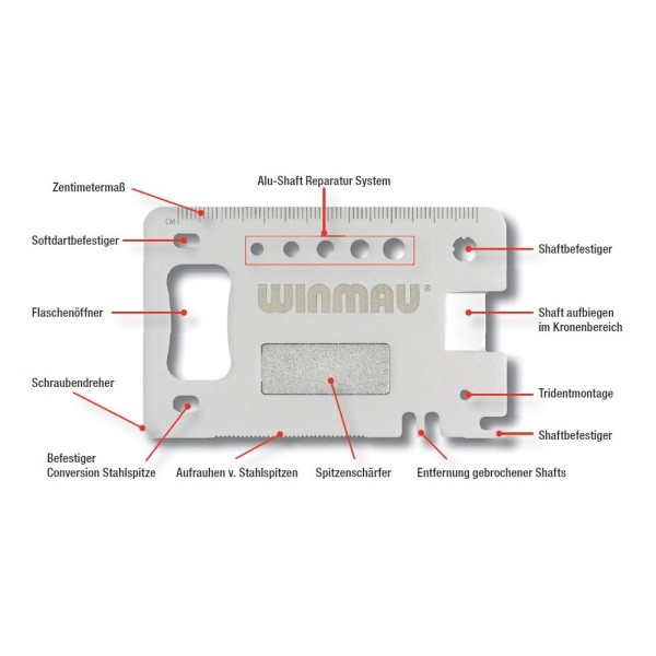 Winmau Praezisionswerkzeug „Multi-Tool“  #23506